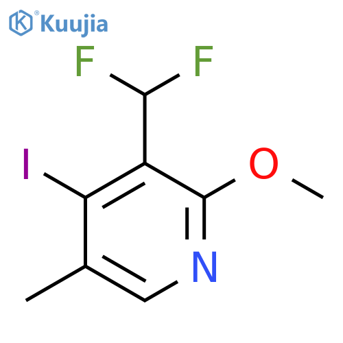 3-(Difluoromethyl)-4-iodo-2-methoxy-5-methylpyridine structure