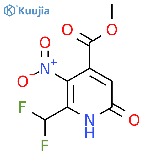 Methyl 2-(difluoromethyl)-6-hydroxy-3-nitropyridine-4-carboxylate structure