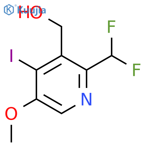 2-(Difluoromethyl)-4-iodo-5-methoxypyridine-3-methanol structure