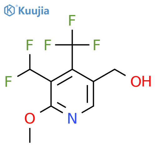 3-(Difluoromethyl)-2-methoxy-4-(trifluoromethyl)pyridine-5-methanol structure