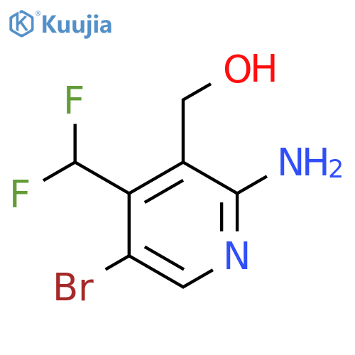 2-Amino-5-bromo-4-(difluoromethyl)pyridine-3-methanol structure