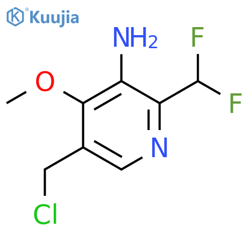 3-Amino-5-(chloromethyl)-2-(difluoromethyl)-4-methoxypyridine structure