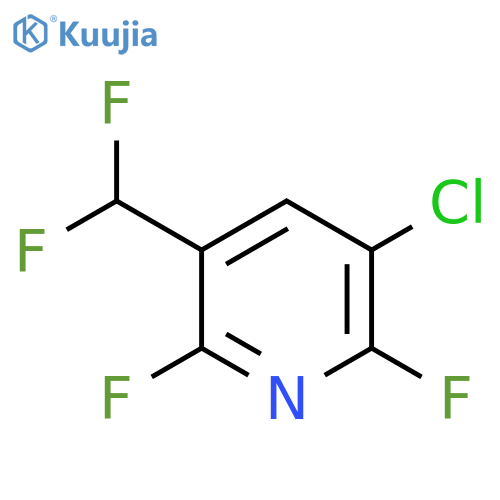 3-Chloro-2,6-difluoro-5-(difluoromethyl)pyridine structure