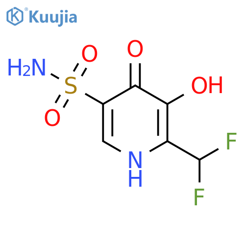 2-(Difluoromethyl)-3,4-dihydroxypyridine-5-sulfonamide structure