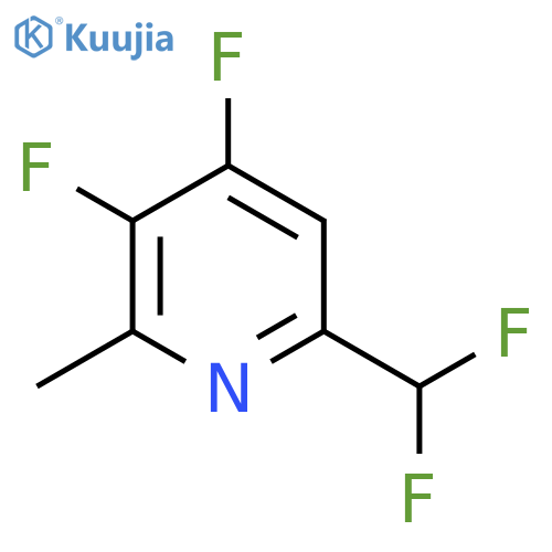 3,4-Difluoro-6-(difluoromethyl)-2-methylpyridine structure