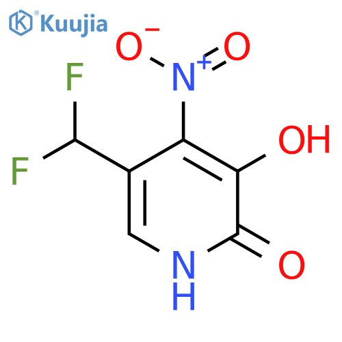 5-(Difluoromethyl)-2,3-dihydroxy-4-nitropyridine structure