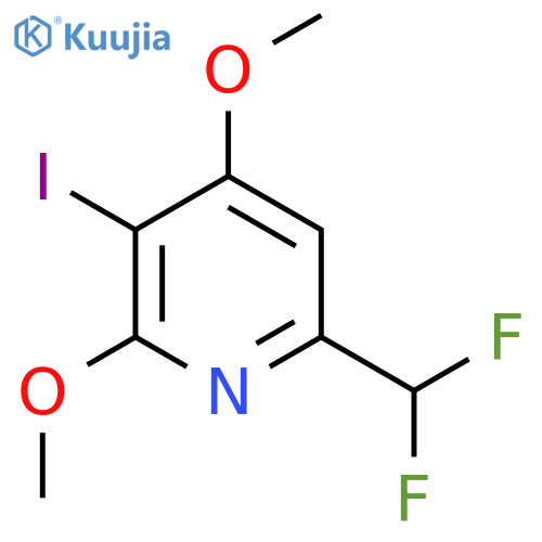 6-(Difluoromethyl)-2,4-dimethoxy-3-iodopyridine structure