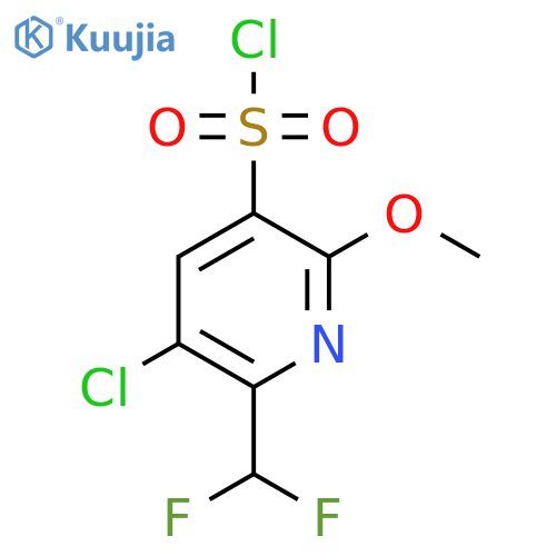 3-Chloro-2-(difluoromethyl)-6-methoxypyridine-5-sulfonyl chloride structure