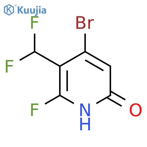 4-Bromo-3-(difluoromethyl)-2-fluoro-6-hydroxypyridine structure