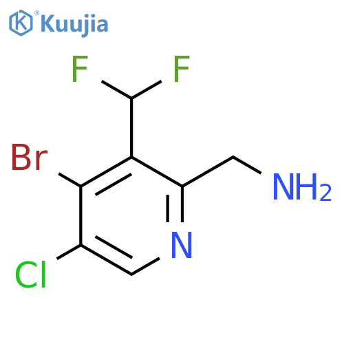 2-(Aminomethyl)-4-bromo-5-chloro-3-(difluoromethyl)pyridine structure