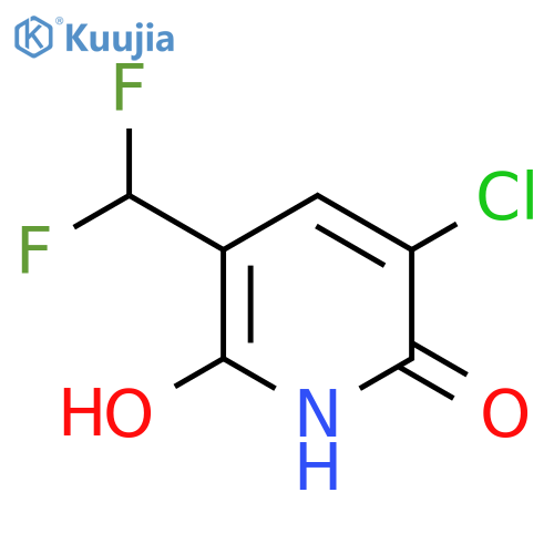 3-Chloro-5-(difluoromethyl)-2,6-dihydroxypyridine structure
