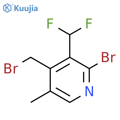 2-Bromo-4-(bromomethyl)-3-(difluoromethyl)-5-methylpyridine structure