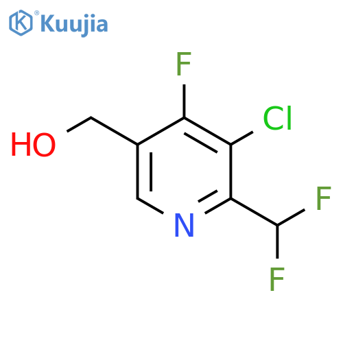 3-Chloro-2-(difluoromethyl)-4-fluoropyridine-5-methanol structure