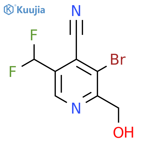 3-Bromo-4-cyano-5-(difluoromethyl)pyridine-2-methanol structure