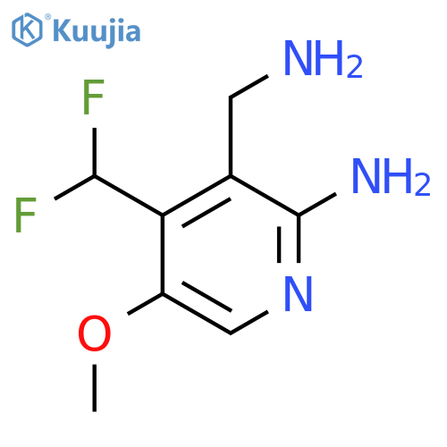 2-Amino-3-(aminomethyl)-4-(difluoromethyl)-5-methoxypyridine structure