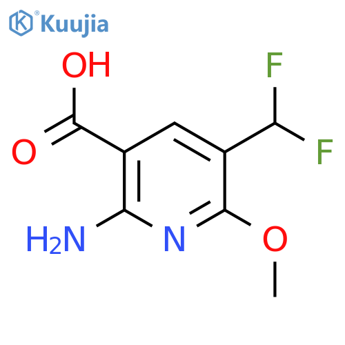 2-Amino-5-(difluoromethyl)-6-methoxypyridine-3-carboxylic acid structure