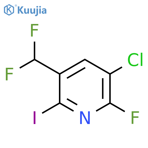 3-Chloro-5-(difluoromethyl)-2-fluoro-6-iodopyridine structure