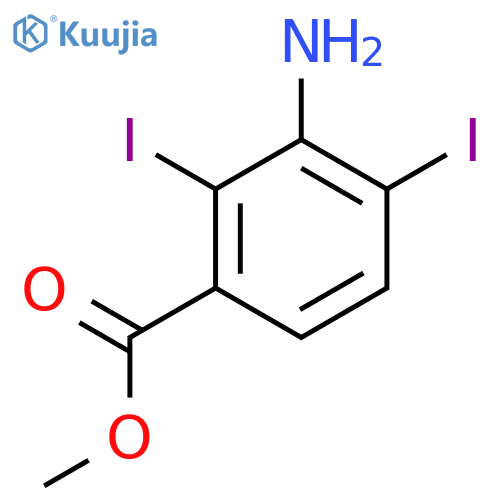 Methyl 3-amino-2,4-diiodobenzoate structure