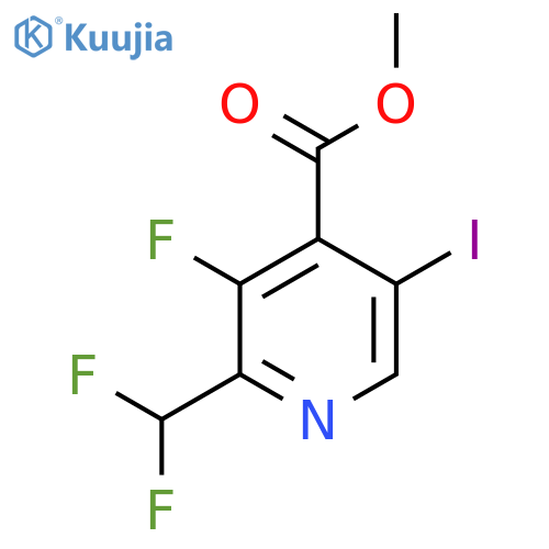 Methyl 2-(difluoromethyl)-3-fluoro-5-iodopyridine-4-carboxylate structure