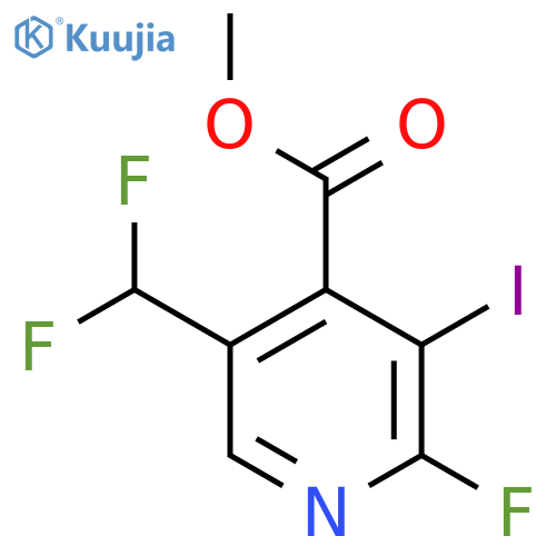 Methyl 5-(difluoromethyl)-2-fluoro-3-iodopyridine-4-carboxylate structure