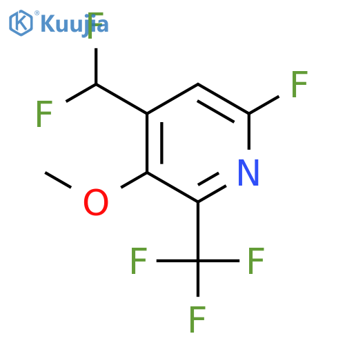 4-(Difluoromethyl)-6-fluoro-3-methoxy-2-(trifluoromethyl)pyridine structure