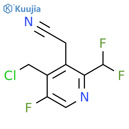 4-(Chloromethyl)-2-(difluoromethyl)-5-fluoropyridine-3-acetonitrile structure