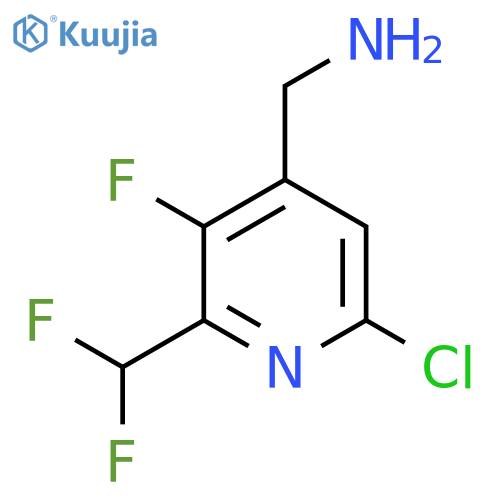 4-(Aminomethyl)-6-chloro-2-(difluoromethyl)-3-fluoropyridine structure