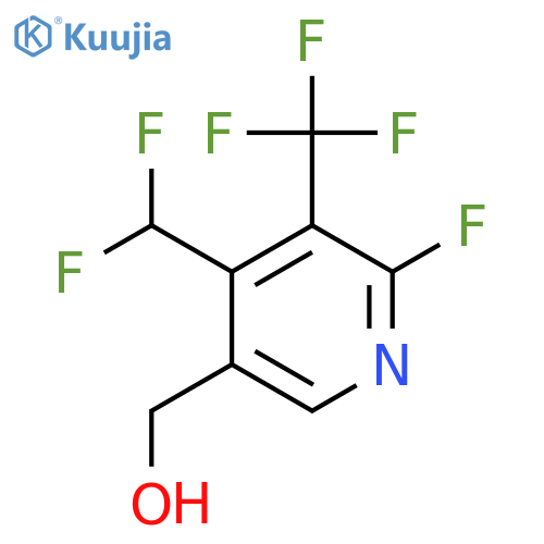 4-(Difluoromethyl)-2-fluoro-3-(trifluoromethyl)pyridine-5-methanol structure