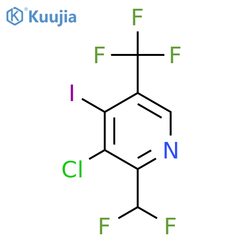 3-Chloro-2-(difluoromethyl)-4-iodo-5-(trifluoromethyl)pyridine structure
