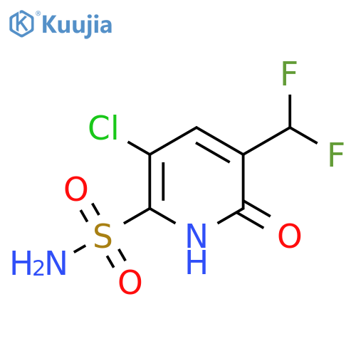 3-Chloro-5-(difluoromethyl)-6-hydroxypyridine-2-sulfonamide structure