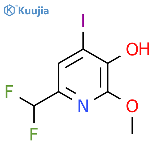 6-(Difluoromethyl)-3-hydroxy-4-iodo-2-methoxypyridine structure