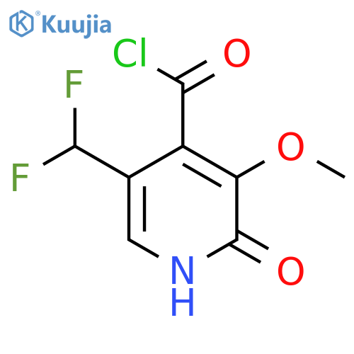 5-(Difluoromethyl)-2-hydroxy-3-methoxypyridine-4-carbonyl chloride structure