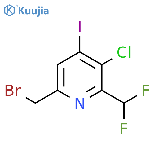 6-(Bromomethyl)-3-chloro-2-(difluoromethyl)-4-iodopyridine structure