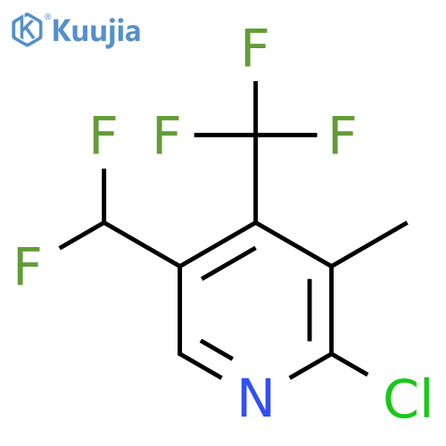 2-Chloro-5-(difluoromethyl)-3-methyl-4-(trifluoromethyl)pyridine structure
