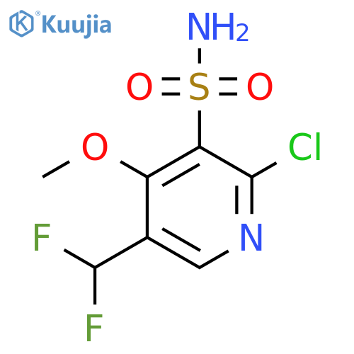 2-Chloro-5-(difluoromethyl)-4-methoxypyridine-3-sulfonamide structure