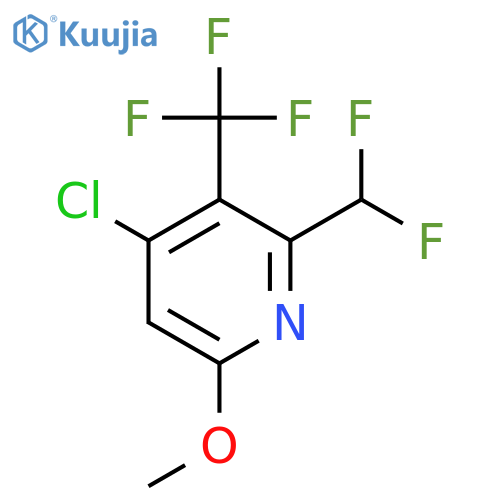 4-Chloro-2-(difluoromethyl)-6-methoxy-3-(trifluoromethyl)pyridine structure