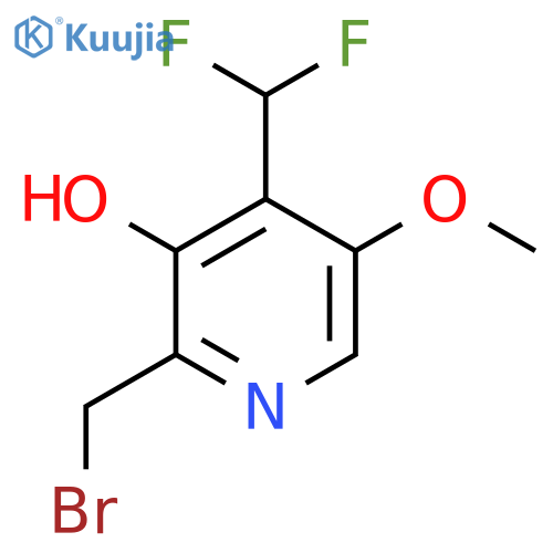 2-(Bromomethyl)-4-(difluoromethyl)-3-hydroxy-5-methoxypyridine structure
