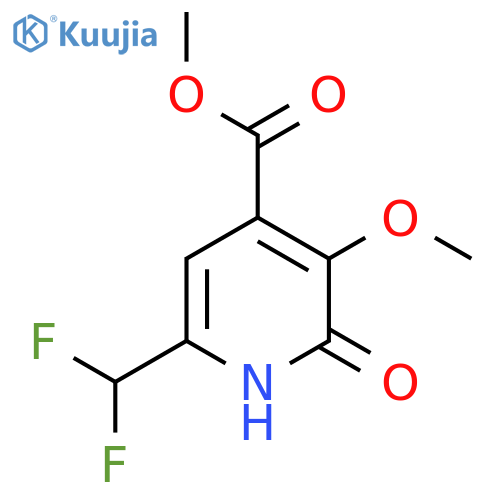 Methyl 6-(difluoromethyl)-2-hydroxy-3-methoxypyridine-4-carboxylate structure