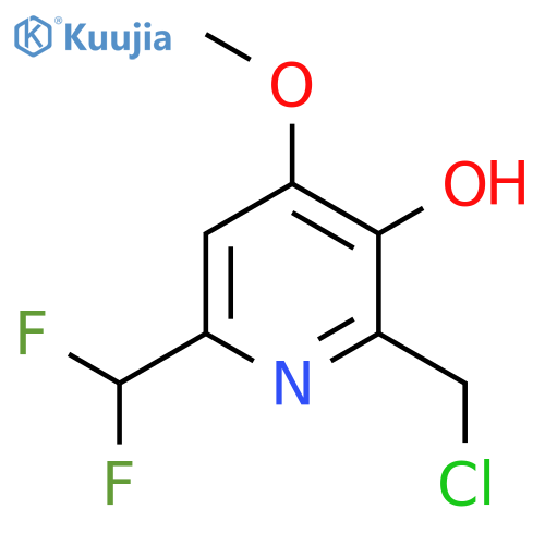2-(Chloromethyl)-6-(difluoromethyl)-3-hydroxy-4-methoxypyridine structure
