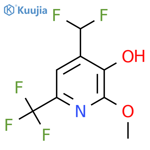 4-(Difluoromethyl)-3-hydroxy-2-methoxy-6-(trifluoromethyl)pyridine structure
