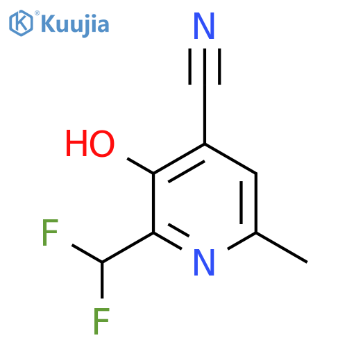 4-Cyano-2-(difluoromethyl)-3-hydroxy-6-methylpyridine structure