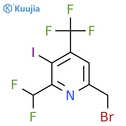 6-(Bromomethyl)-2-(difluoromethyl)-3-iodo-4-(trifluoromethyl)pyridine structure
