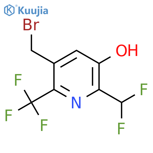 5-(Bromomethyl)-2-(difluoromethyl)-3-hydroxy-6-(trifluoromethyl)pyridine structure