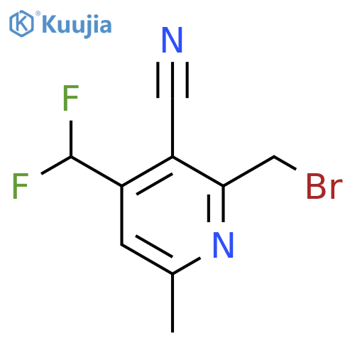 2-(Bromomethyl)-3-cyano-4-(difluoromethyl)-6-methylpyridine structure