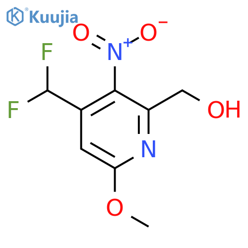 4-(Difluoromethyl)-6-methoxy-3-nitropyridine-2-methanol structure