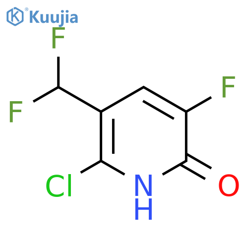 2-Chloro-3-(difluoromethyl)-5-fluoro-6-hydroxypyridine structure