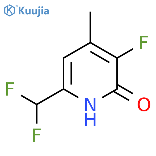 6-(Difluoromethyl)-3-fluoro-2-hydroxy-4-methylpyridine structure