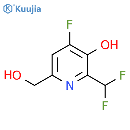 2-(Difluoromethyl)-4-fluoro-3-hydroxypyridine-6-methanol structure