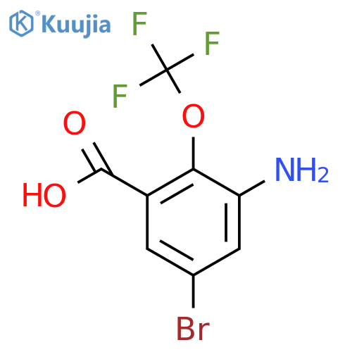 3-Amino-5-bromo-2-(trifluoromethoxy)benzoic acid structure
