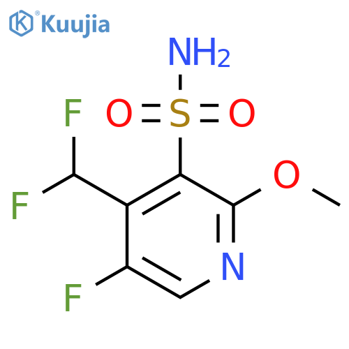 4-(Difluoromethyl)-5-fluoro-2-methoxypyridine-3-sulfonamide structure